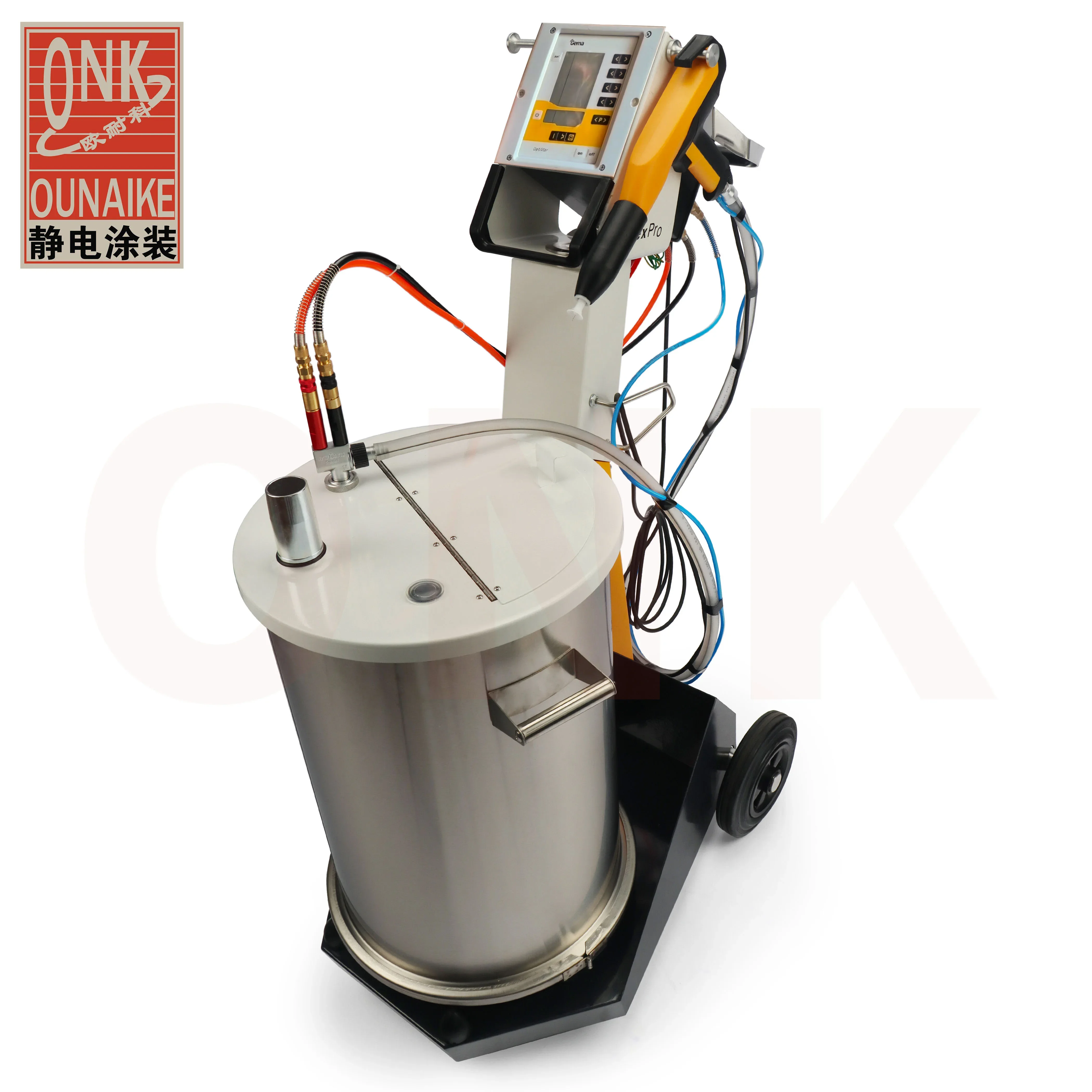 

Gema Optiflex High-Quality Electrostatic Powder Coating Machine For Metal Bed Frame Painting