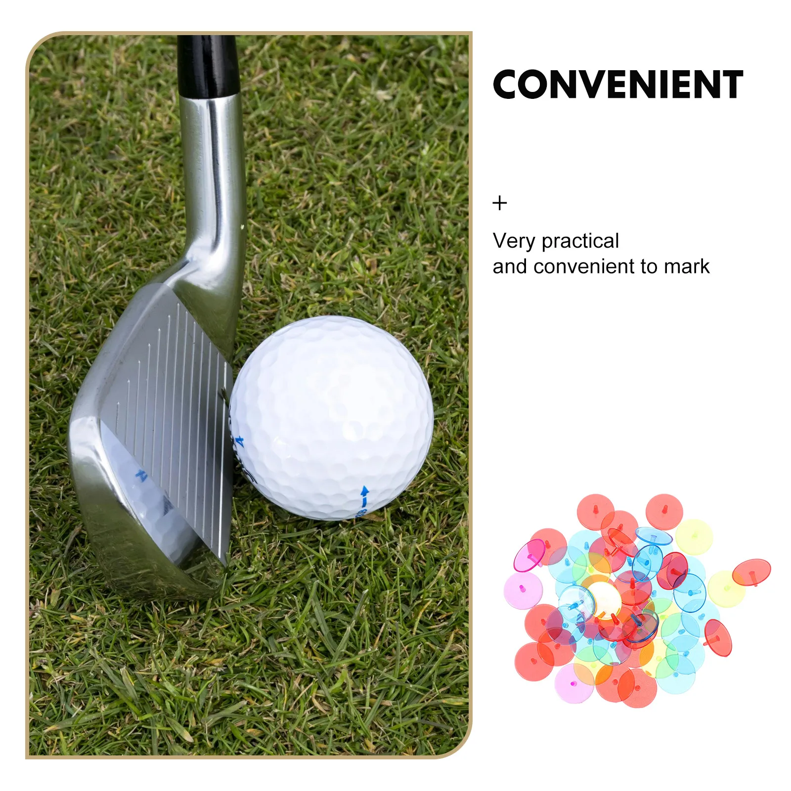 

ball marker Plastic ball marker Round ball marker 0.9 inch ball marker