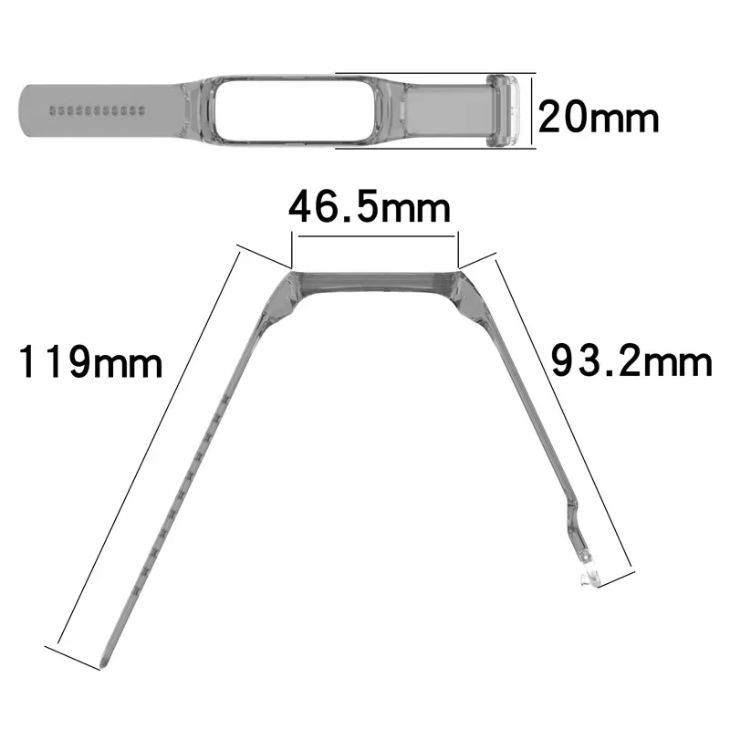 Cinturino in Silicone trasparente per Samsung Galaxy Fit 2 SM-R220 braccialetto intelligente di ricambio per fascia di scolorimento per Fit 2 SM-R220