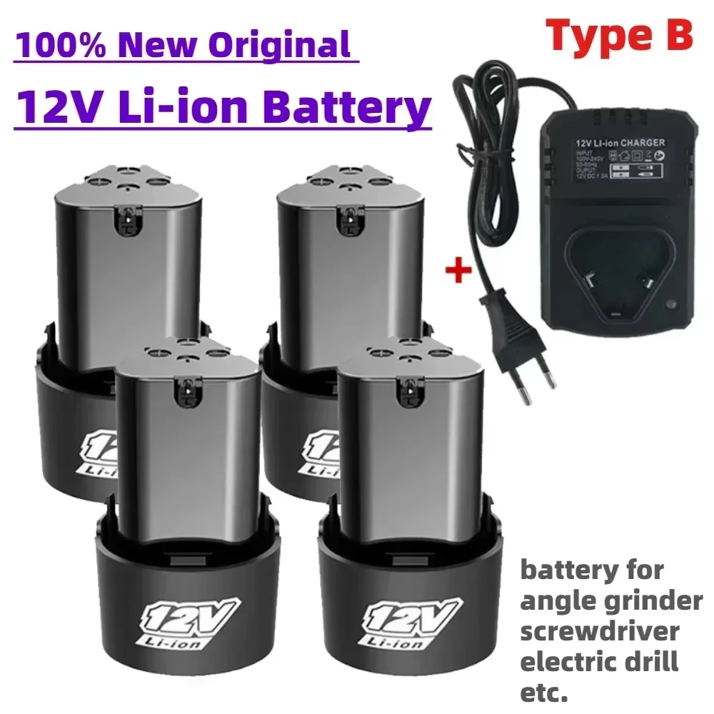 

New 12V 3000mAh Universal Rechargeable Lithium-ion Battery For Power Tools Electric Screwdriver Drill Angle Grinder