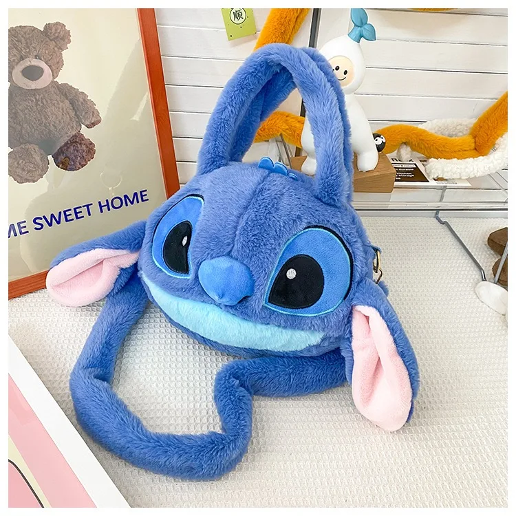 Disney Lilo & Stitch peluche Kawaii Tigger Winnie The Pooh Anime peluche bambini Cartoon Plushie Soft Girls peluche Bag