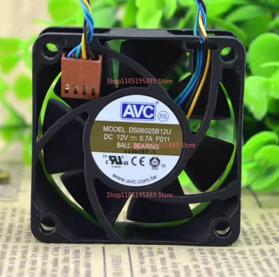 DS06025B12U P011 60mm 6cm for DC 12V 0.70A Pwm Server Inverter Cooling Fan 60X60X25mm CPU PC Cooler