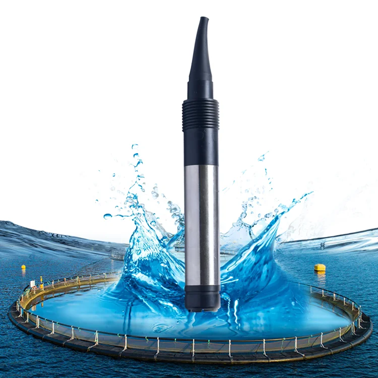 Venta caliente ASS-100 medidor de agua de mar en línea Sensor de oxígeno disuelto para cultivo de peces y Detector de monitoreo de acuario de acuicultura