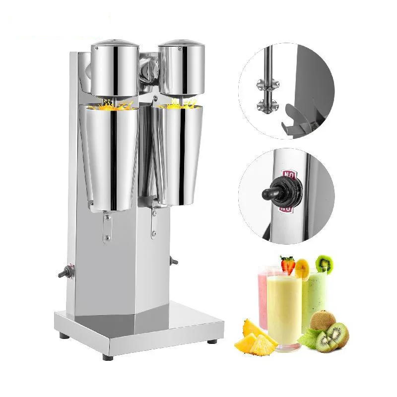 

Milk Shake Machine 800ML Commercial Auto Double Cups Milkshaker Stainless Steel Shaking Maker Bubble Boba Tea Drink Mixer