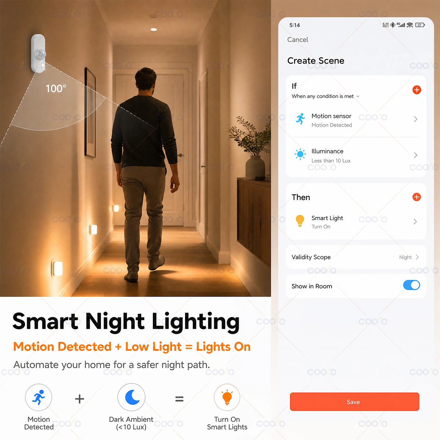 Tuya WiFi PIR Motion Sensor with Light/Temperature/Humidity Human Body Infrared Detector Smart Home Automation Battery Powered image 5