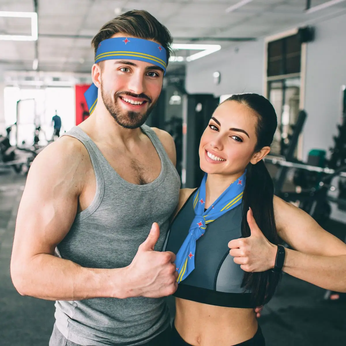 Diadema deportiva para adultos, banda para la cabeza, Bandana con bandera de Escocia, Bandana para Yoga, Tenis