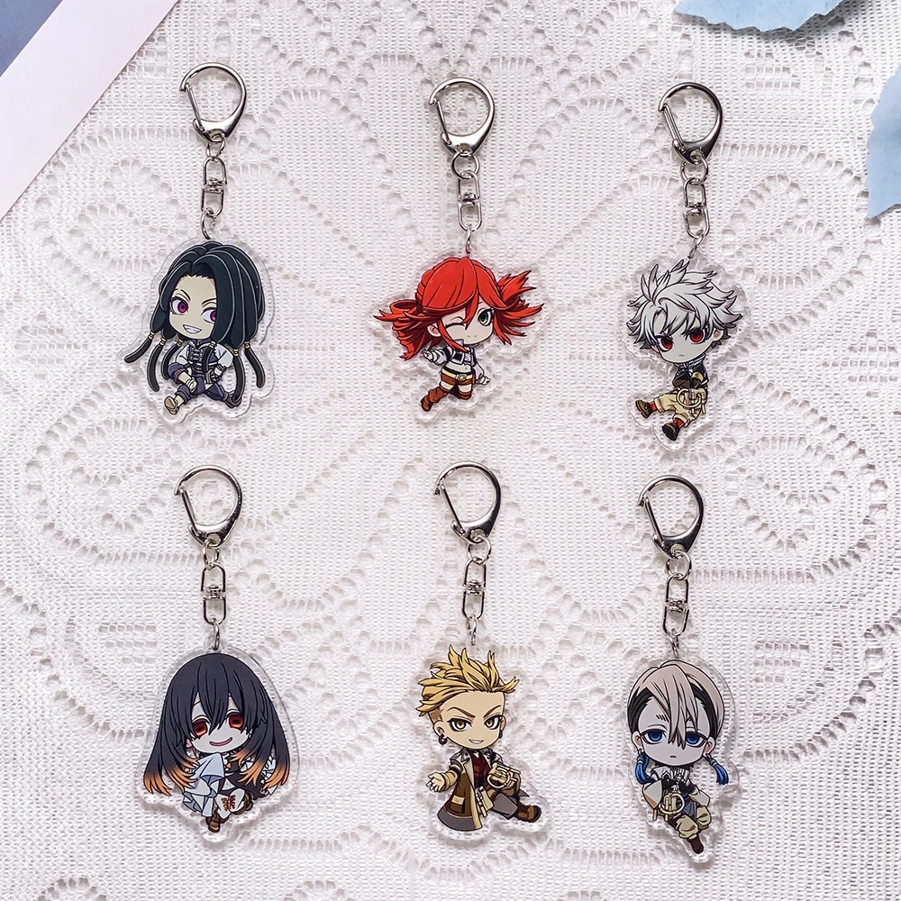1/10Pcs Anime Figures GACHIAKUTA Accessories Keychain Acrylic Keyrings Bag Charm Backpack Pendant Prop Decoration Friends Gifts