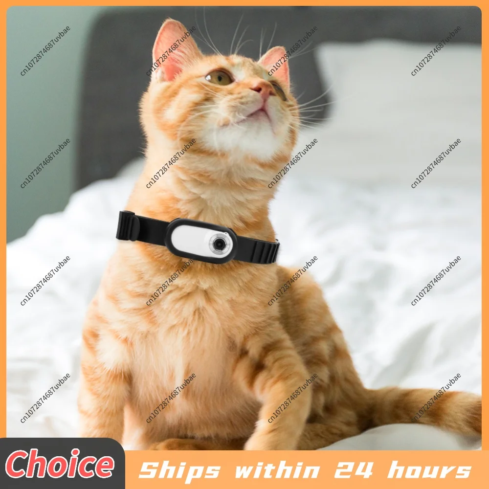 HD 1080P Sport/Action Camera No WiFi Needed Dog Cat Pet Camera Collar Pet Sport Camera Video Records with 32G Card Pet Supplies