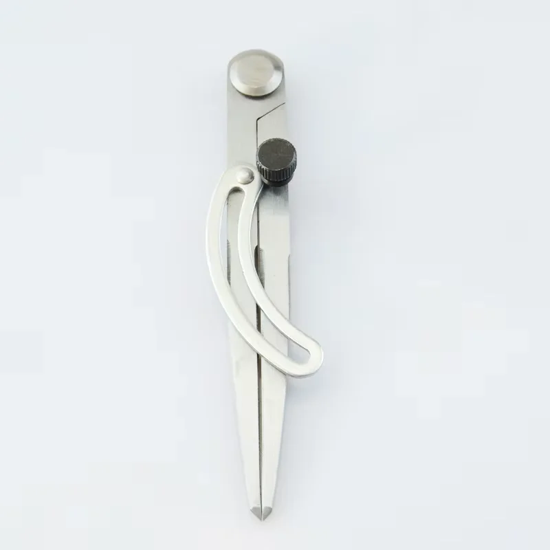 Adjustable Stainless Steel Compass Rotating Handmade Leather Edge Creaser Industrial All Steel Marking DIY Tool for Crafting And