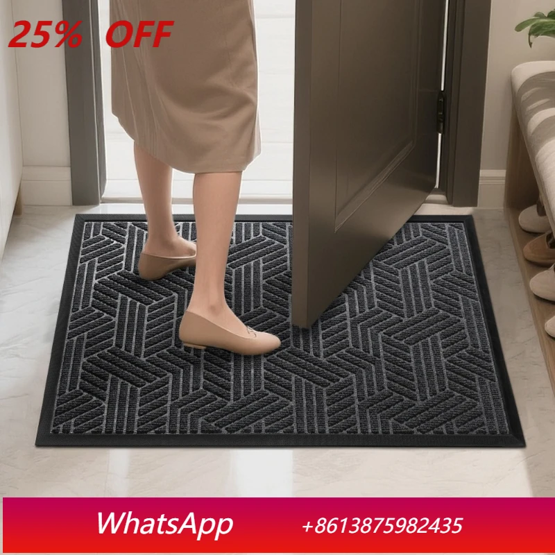 

LTT Nordic Simple Rubber Entrance Door Floor Mat Entrance Door Dust Removal Anti-Slip Door Mat