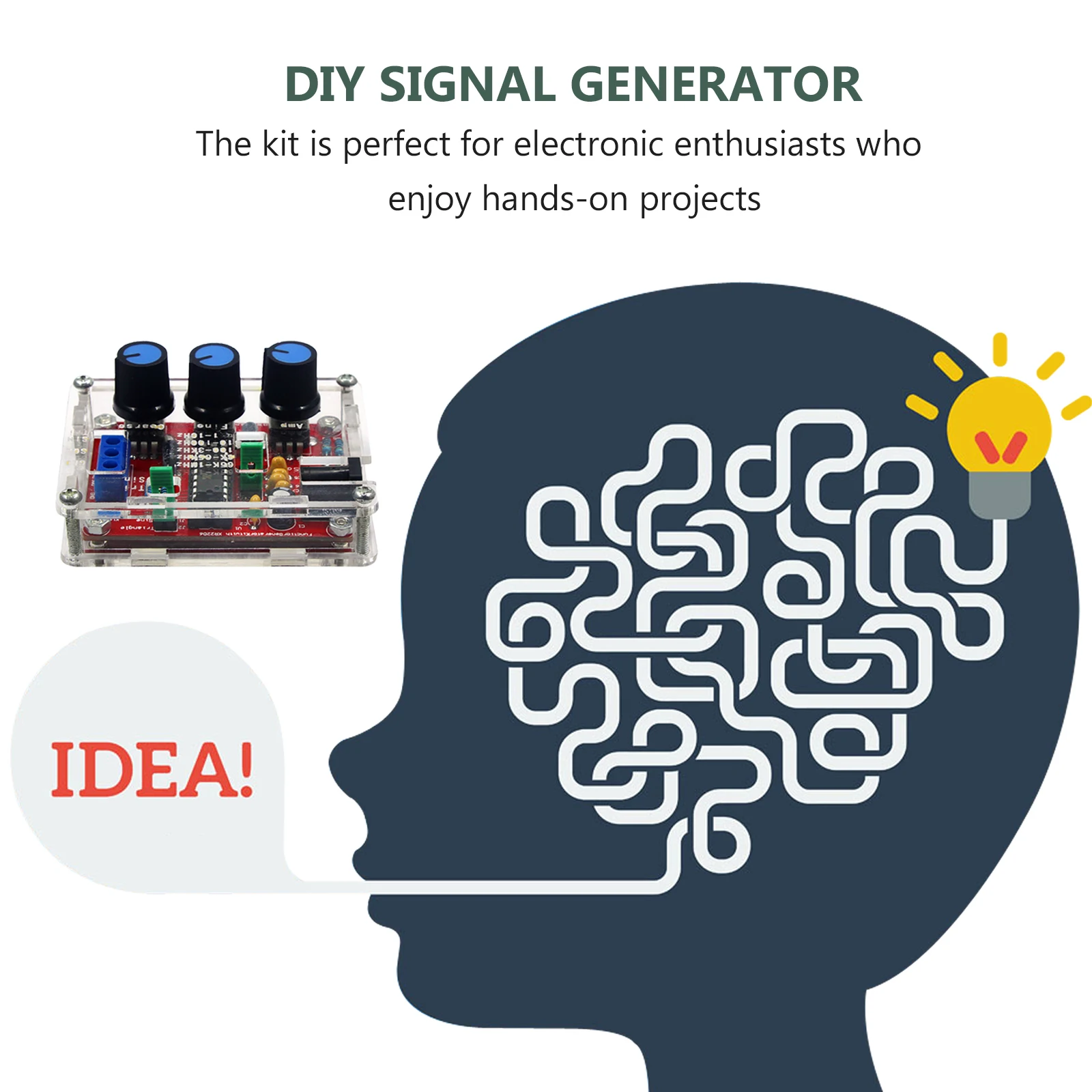 

1 Set Diy Kit High Precision Sine Triangle Module For Experiment Testing Multi-Function Frequency