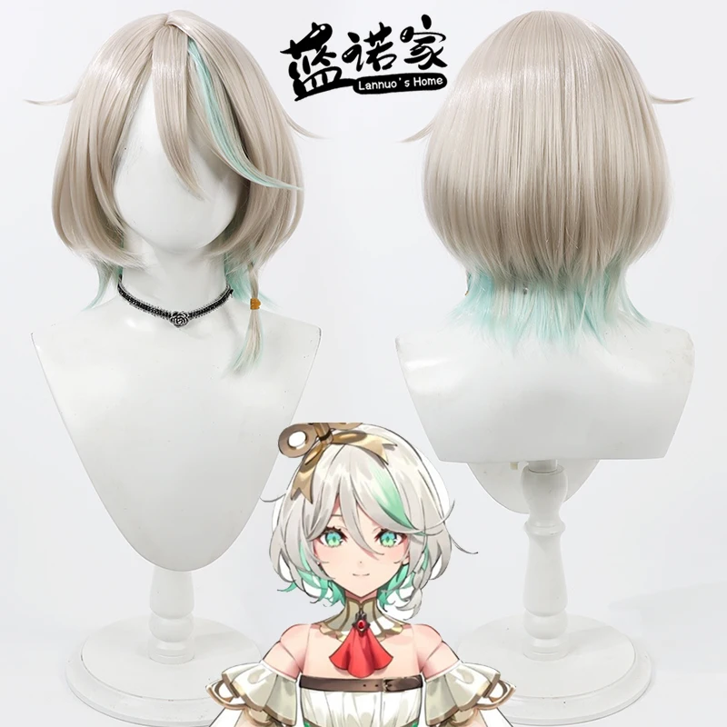 Virtual YouTube Vtuber Cecilia Immergreen Cosplay Wig Halloween Carnival Party Props Synthetic Hair + Wig Cap