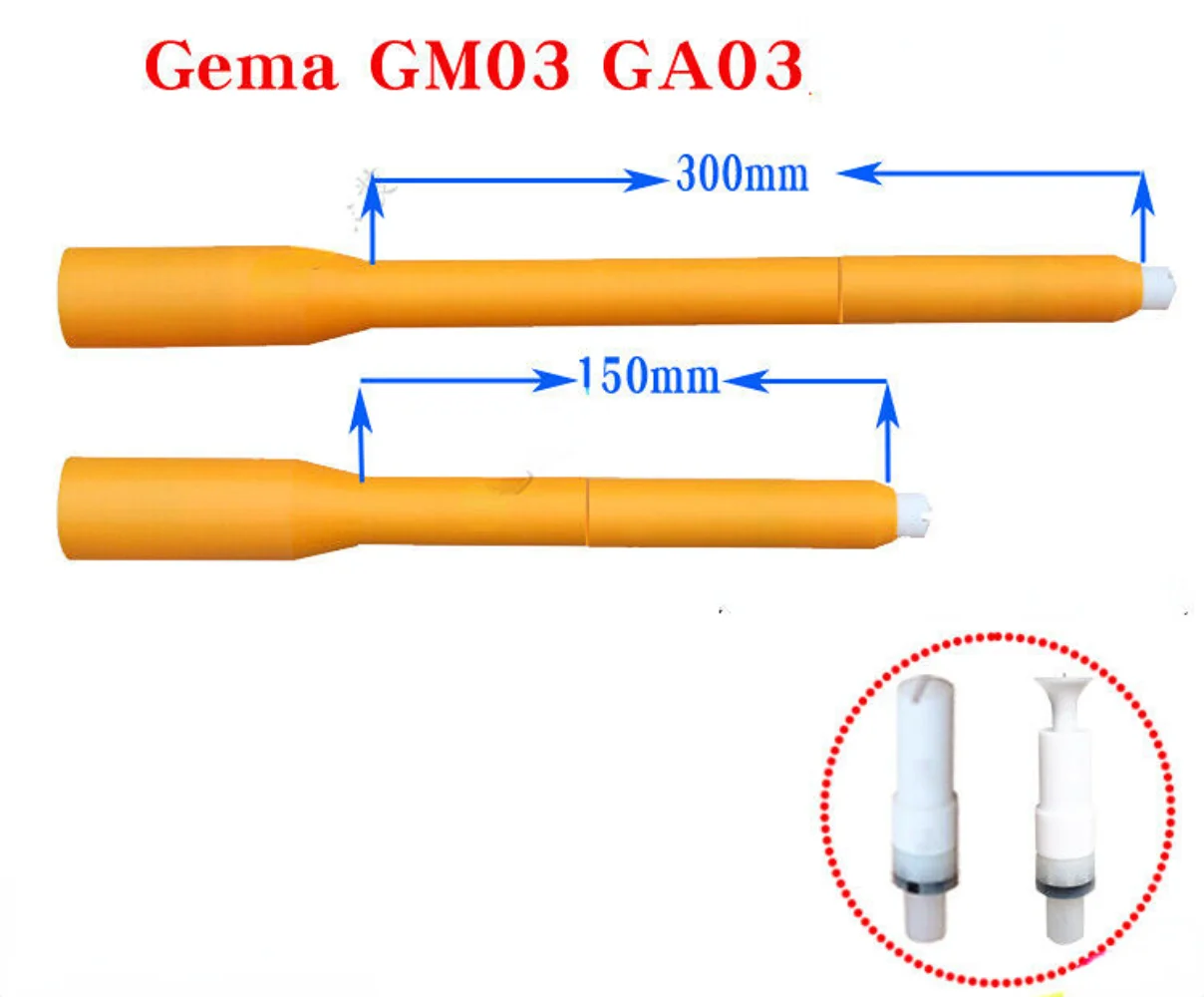 Tpaitlss Extension Rod and Nozzle for Electrostatic Powde Spray Gun OptiFlex2 GM03 Gema03