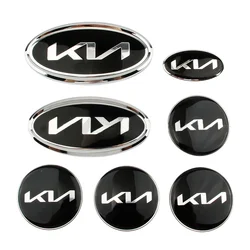 Car Front Hood Emblem Rear Trunk Badge Steering Wheel Center Sticker Hub Center Sticker for K5 Sportage R Sorento Carens