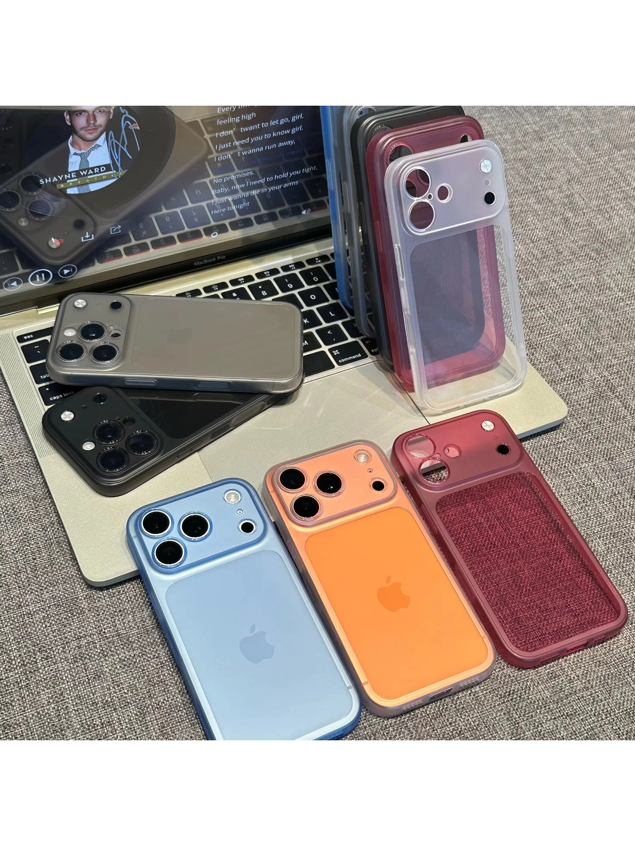 Luxuriöse, matte, weiche, transparente und stoßfeste Silikon-Handyhülle für iPhone 18, 17, 16, 15, 14, 13, 12, 11 Pro Max, 16 Plus, Air Clear Cover