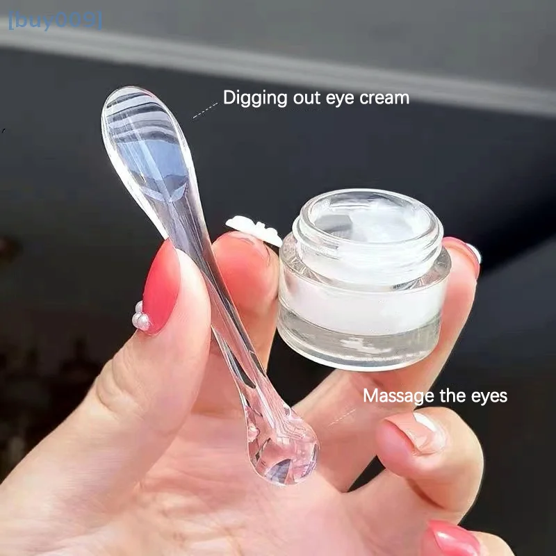 1/5/10Pcs Augencreme Applikator Löffel Roller Massage Stick Kosmetische Spatel Anti-falten Gesichtsmaske hautpflege Kunststoff Löffel