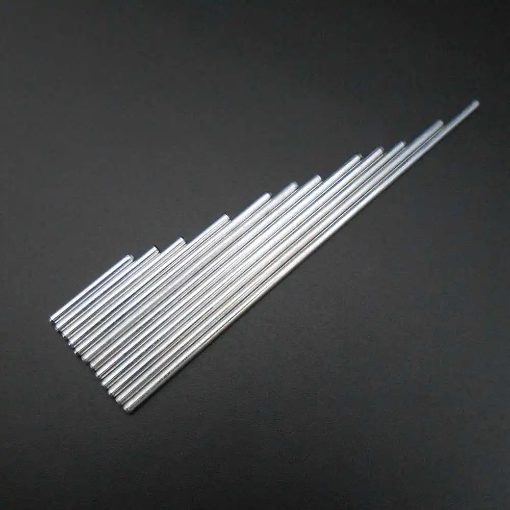 50Pcs/Lot M2 Galvanized Iron Shaft 2MM Diameter Axle Mult Size Lenght 14mm to 130mm for Toy Car Gear Wheels Hobby Projects 40mm
