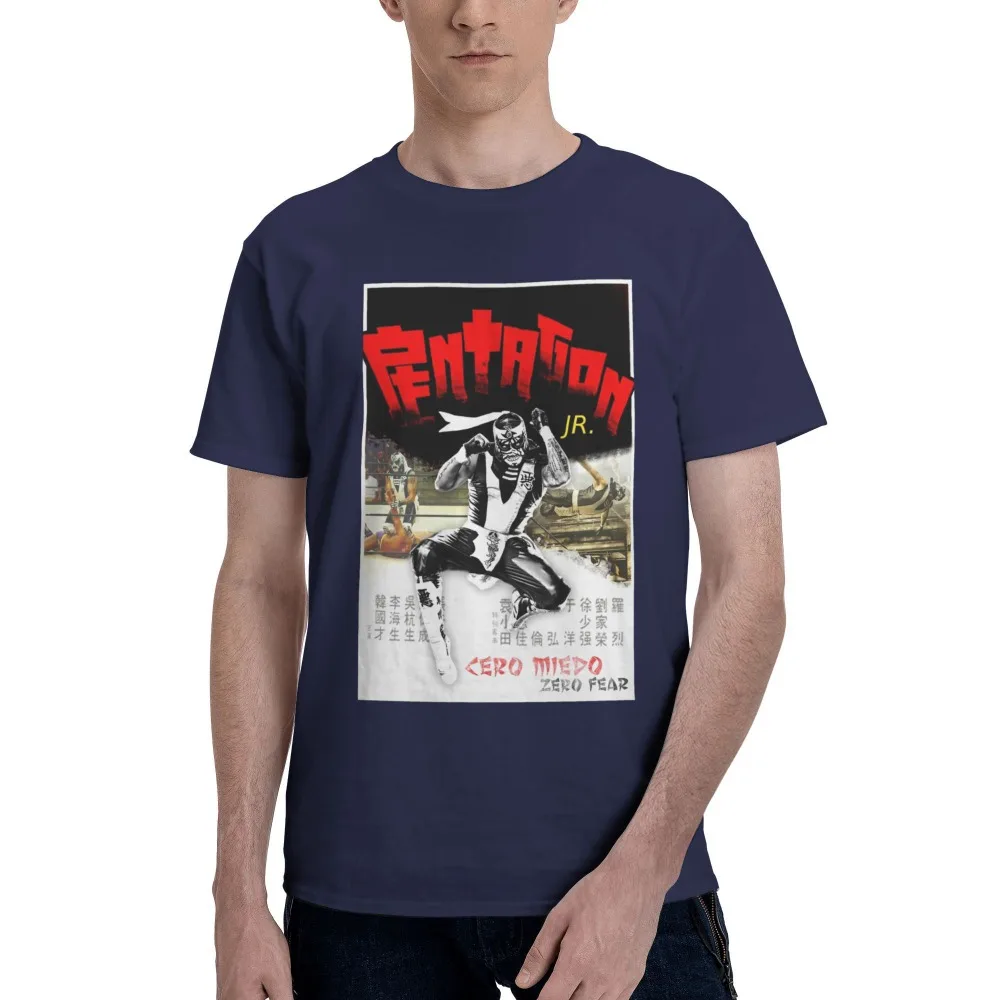 

Men Women Penta EI Zero Miedo Throwback Poster Shirt 100% Cotton Print Tee Shirts Clothing Outfits