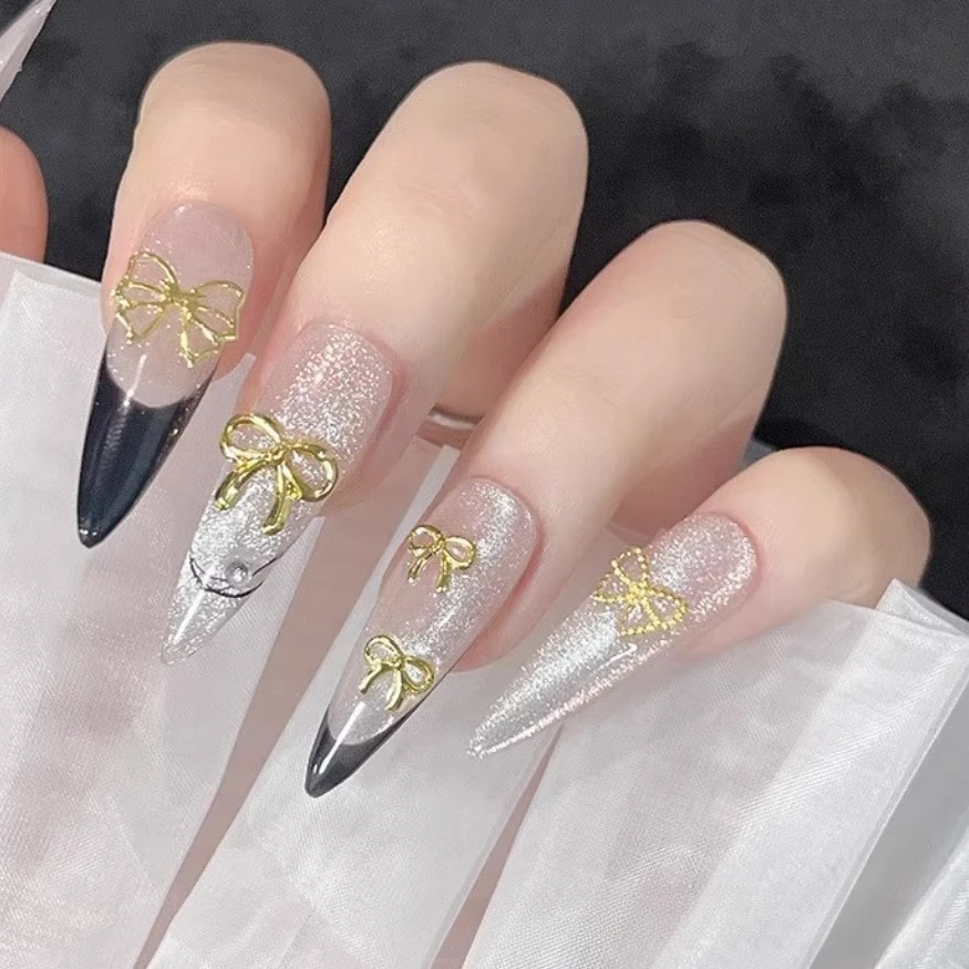 

Стразы для ногтей с плоской задней частью, золотые, серебряные жемчужные бусины, подвески для ногтей, икра-шар для украшения ногтей, 3D украшения для ногтей, Рождество