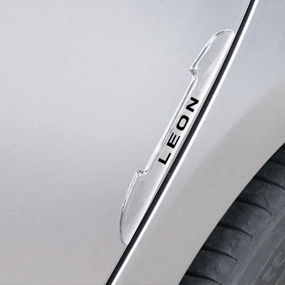 

4 шт. прозрачные полосы для защиты от столкновений на краях автомобильной двери аксессуары для Seat Leon 2022 Mk 1 2 3 Cupra 2020 1P Fr 2021 1M 5F St