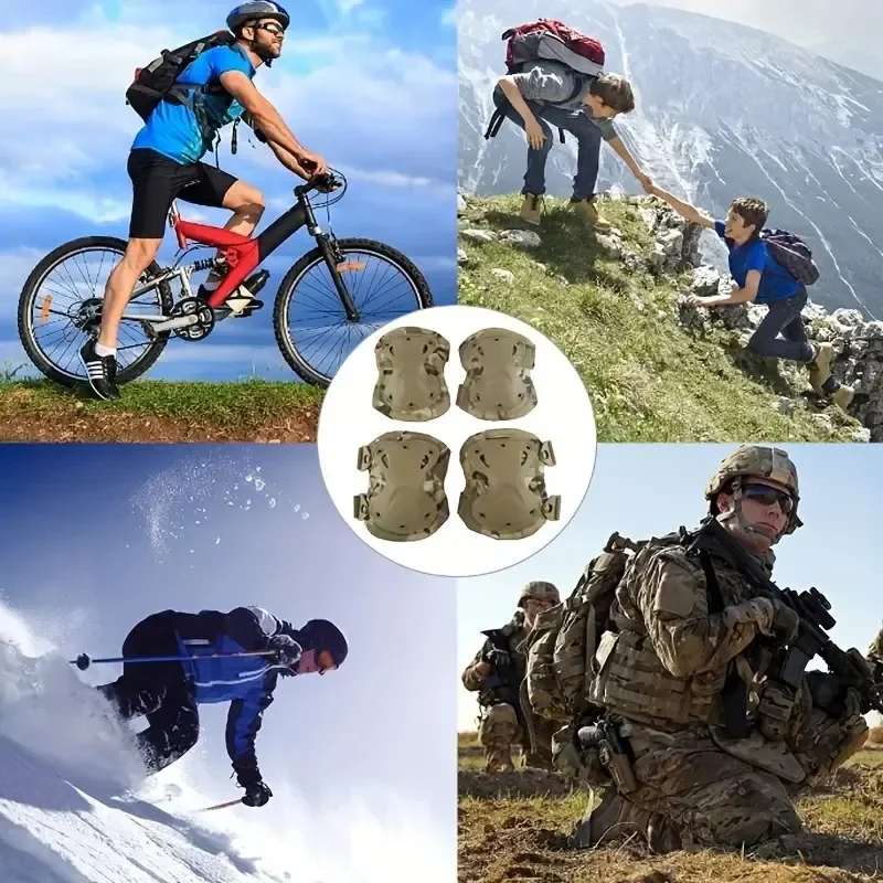 Tactical Knee Pad Elbow CS Military Protector Army Airsoft Outdoor Sport Hunting Kneepad Safety Gear Knee Protective Pads view 4