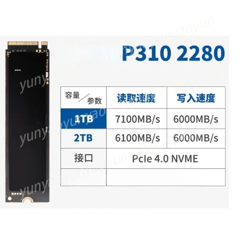 M.2 NVMe PCIe Gen3 x4 SSD, 500GB 2TB Internal Solid State Drive, High Speed 2280 for Laptop & Desktop
