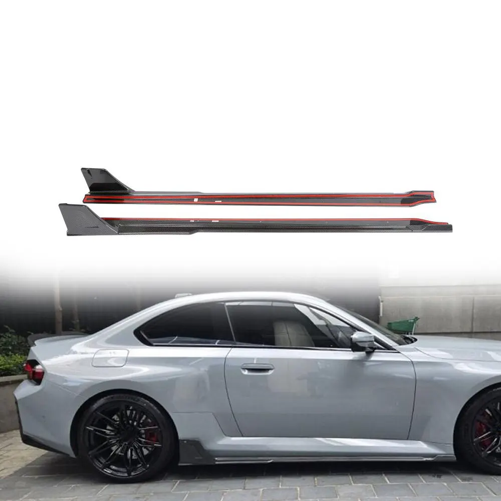 G87 M2 Carbon Side Skirts Rockets Panels for BMW G87 M2 Base Coupe 2-Door 2023-2024