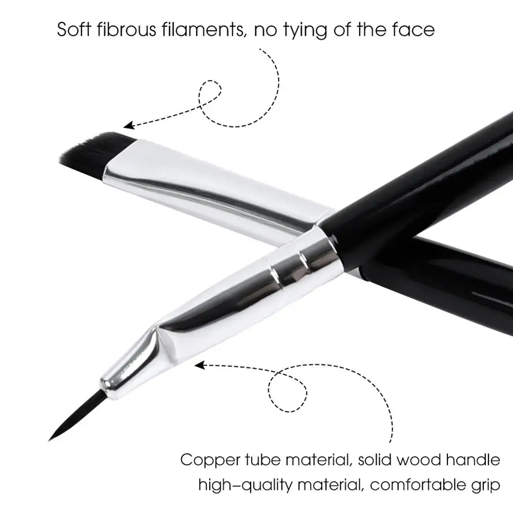 Eyeliner Brush Ultra Thin Fine Angle Flat Eyebrow Brush Under The Eyes Place Makeup Brush Precise Detail Brush