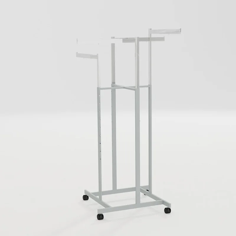 أجهزة خزانة ملابس فولاذية قابلة للتعديل بأربعة أذرع ذات سعة عالية، تصميم وظيفي قابل للإزالة