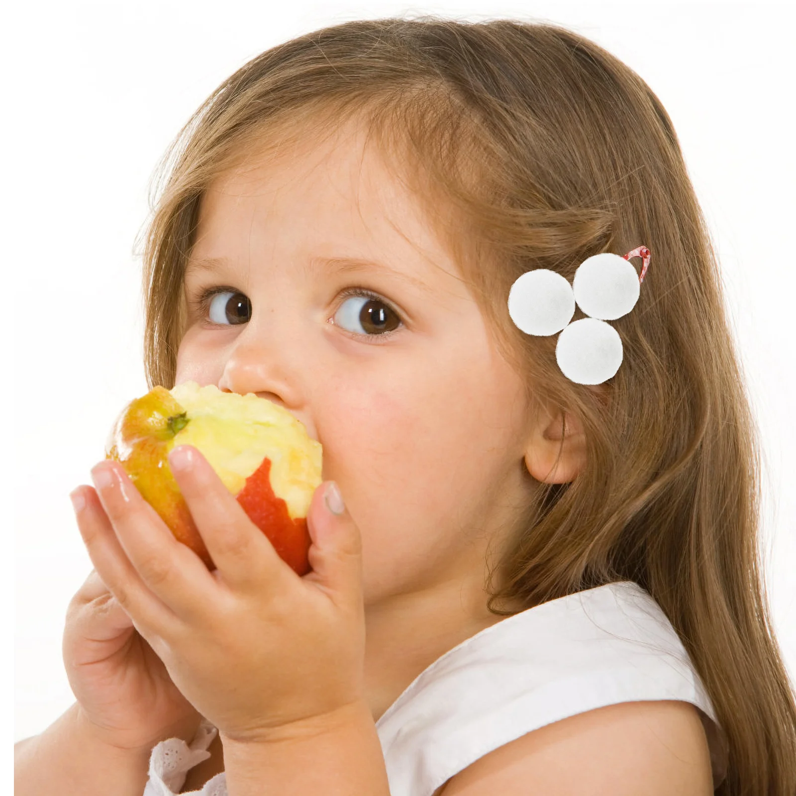 

200pcs Handicraft Material Pompom Balls Colorful Elastic Mini Pom Poms For Kids Diy Craft Projects White Decorative Craft