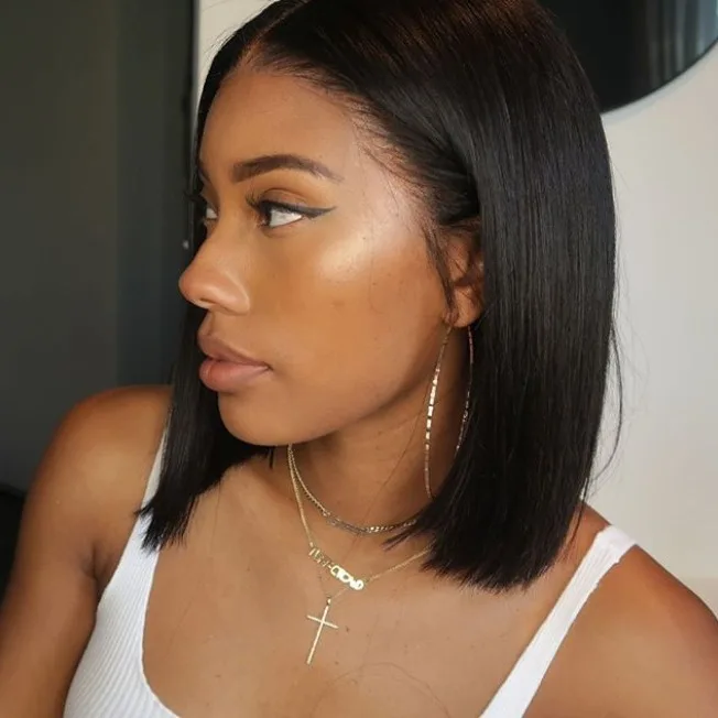 european-and-american-wig-new-amazon-women's-short-straight-hair-medium-black-bobo-headgear-short-straight-hair-chemical-fiber