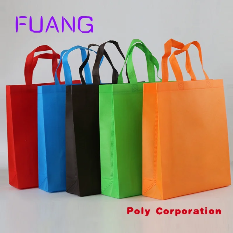 Custom  Wholesale Non Woven Grocery Shopping Tote Reusable Bag  ecological non-woven bag biodegradable recycle non woven bags