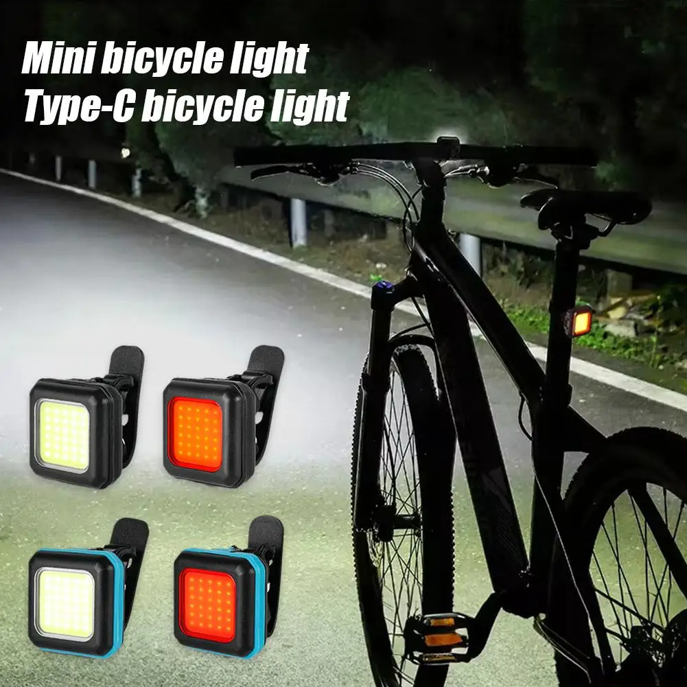 Mini Bicycle Light Waterproof Super Brighteness LED Flashlight Mountain Tail Accessories Bike Lights Warning Night Cycling F6A7