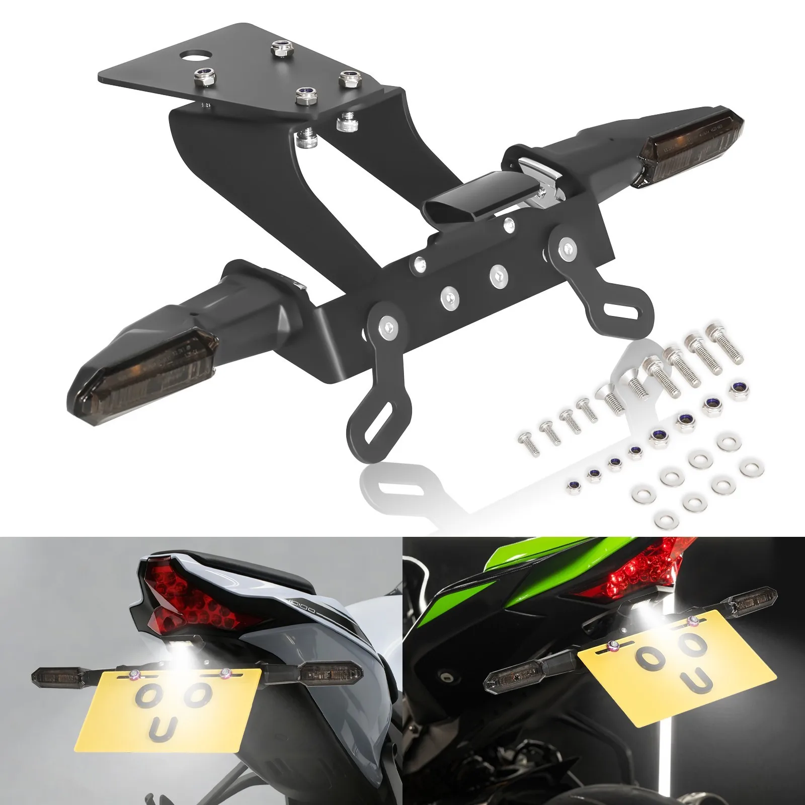

ZX10R Fender Eliminator LED Turn Signal For 2016-2025 Kawasaki ZX-10R Tail tidy ZX10R Fender Eliminator LED Turn Signal