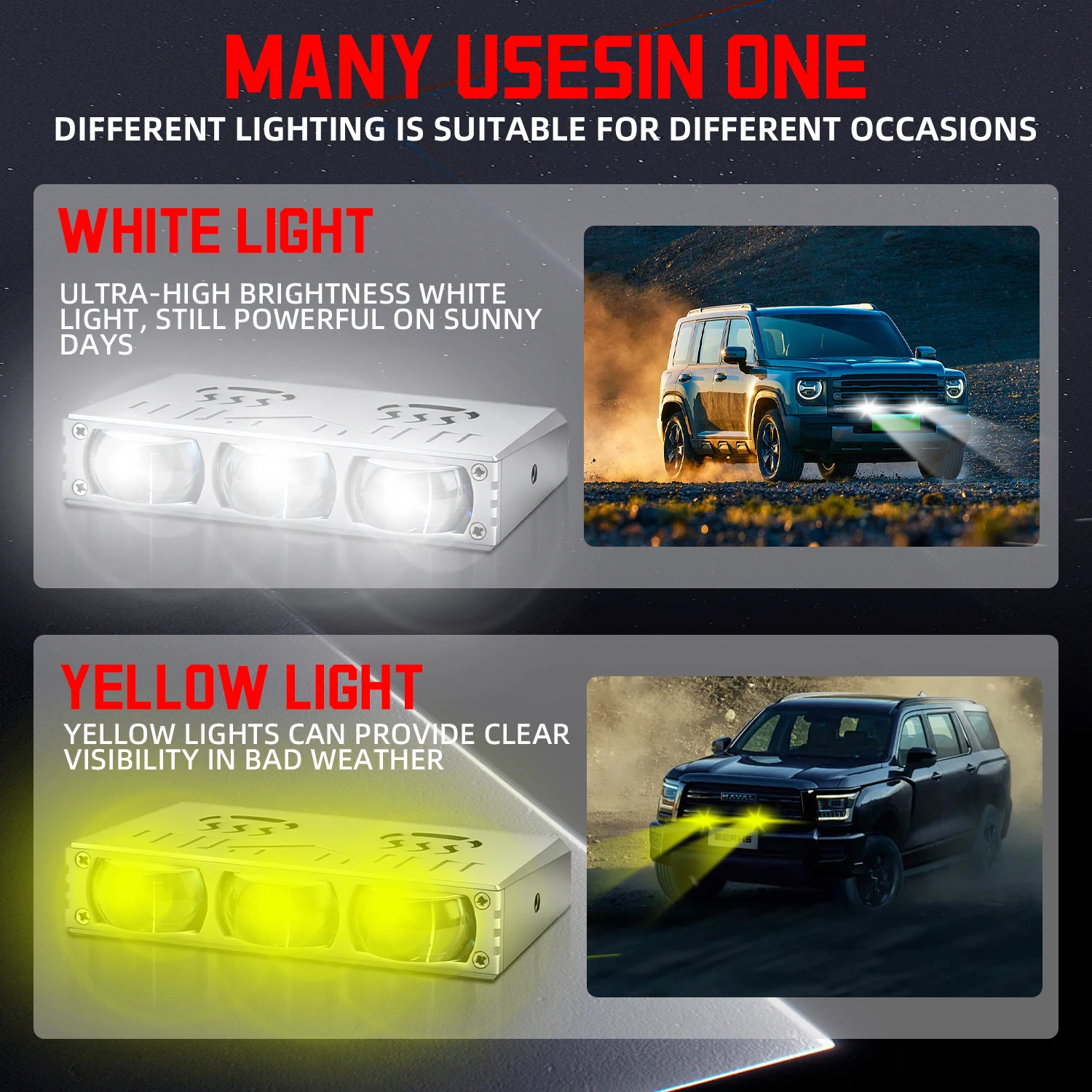 Auto Work Light Bar Explorer Fog Lamps Driving Lights Motorcycle Running Turn signal Led 12V 24V Off Road Car Boat Truck  4x4