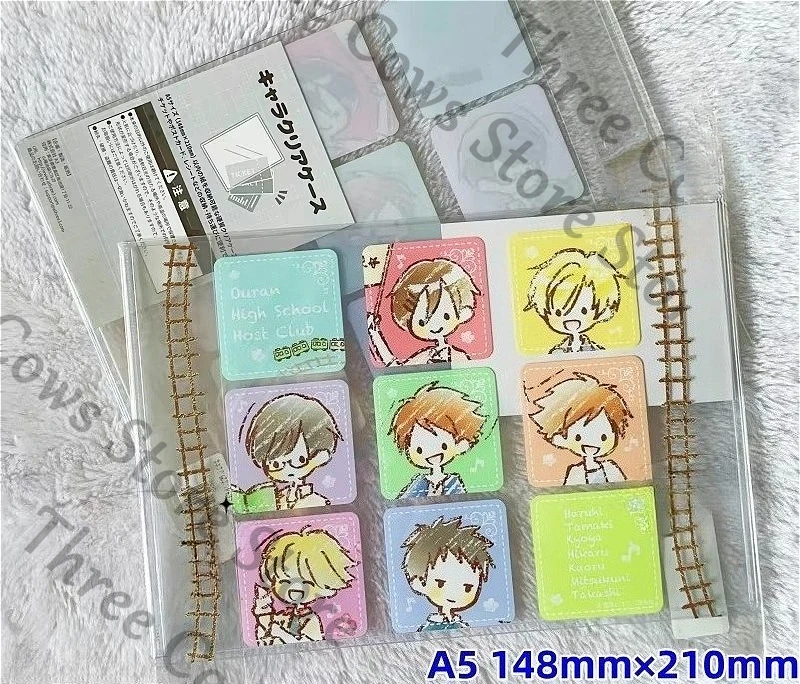 

Genuine Anime Ouran High School Host Club Tamaki Suou Fujioka Haruhi Cosplay Cartoon Wallet Letter Clip Ticket Folder File Gift