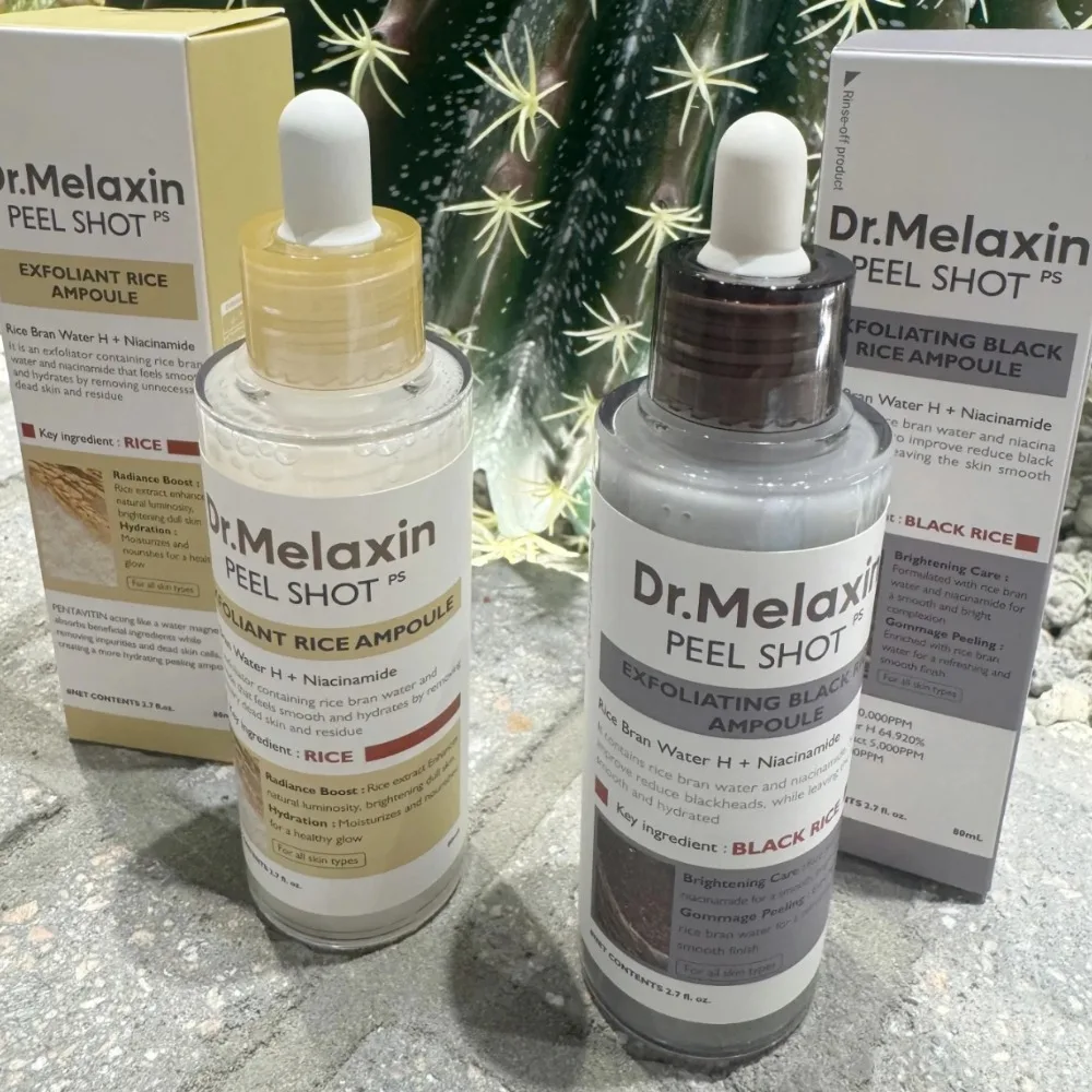 Dr.melaxin أمبولة تقشير الأرز الأسود الأرز الأبيض صيغة إزالة الرؤوس السوداء مصل ترطيب عميق العناية بالبشرة اللطيفة الكورية #2