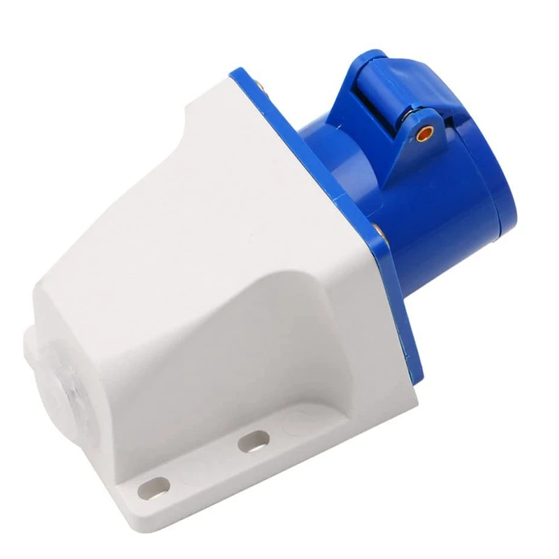 16 Amp 3 Pin Embedded Connection Waterproof Plug Socket