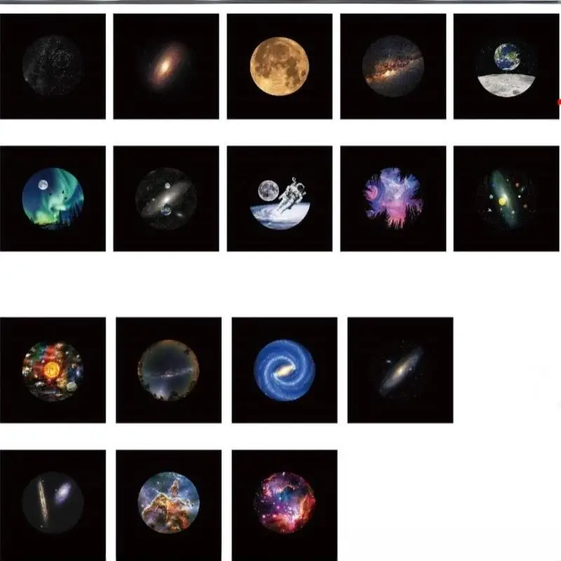 NEW USB Starry Sky Projector Light Galaxy Moon Astronaut Projection Lamp with 17 Space Projection Pattern for Bedroom Decor
