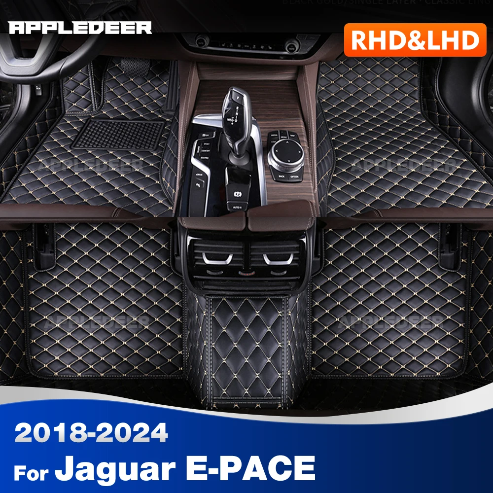 

Автомобильные коврики для Jaguar E-PACE 2018-2024 2023 2022 2021 2020, автомобильный ковер, детали интерьера, аксессуары, защитные