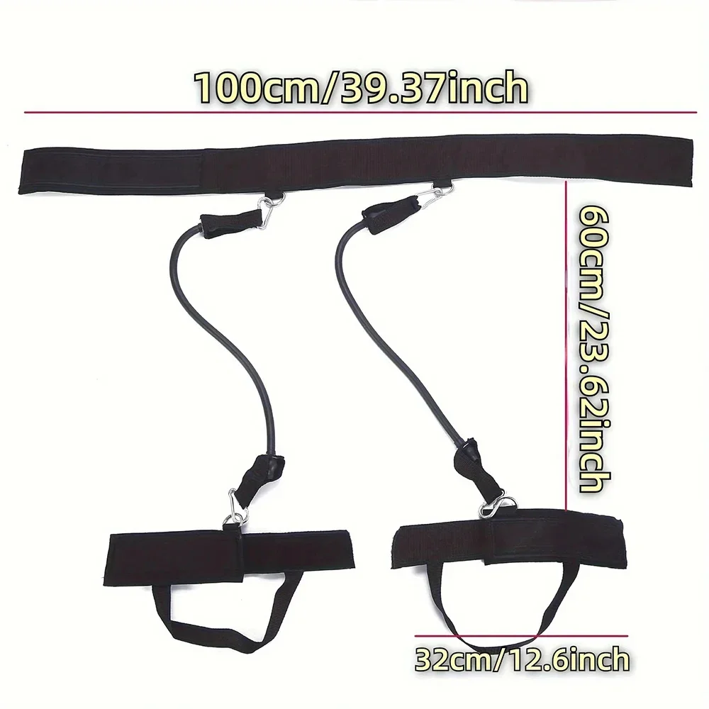Jump Resistance Band Tension Rope Yoga Jump Waist Leg Strength Exercises Gym Equipment Fitness Basketball Tennis Running 