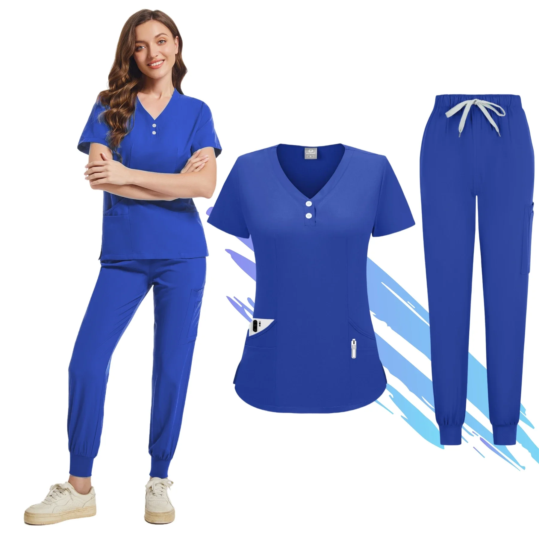 Uniformes médicaux pour femmes, uniforme scolaire solide, ensemble de proporclinique dentaire, livres de salon de beauté, vêtements de travail, vente en gros