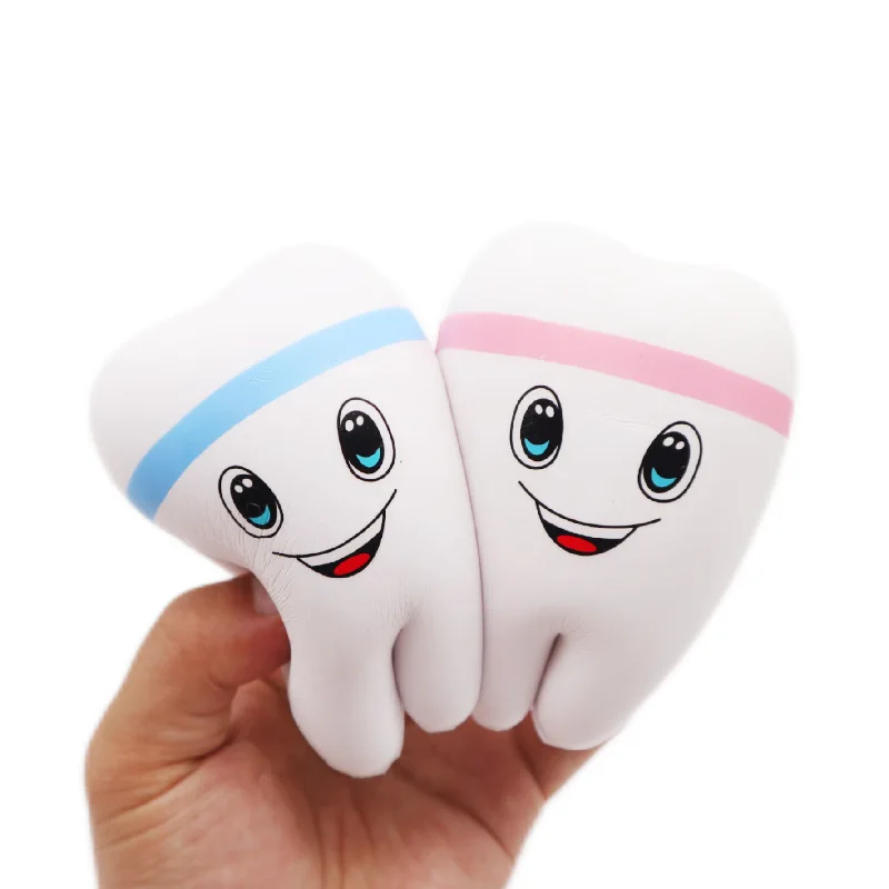 Teeth Shape Toy Slow Rising Stress for Children Cute Cartoon Squishy Squish Antistress Kids Toys Dentist Gift