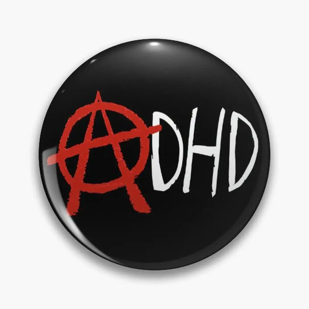 جديد ADHD أزرار دبوس فاسق دبابيس مجوهرات الإكسسوار تخصيص شارات طية صدر السترة الموضة بروش