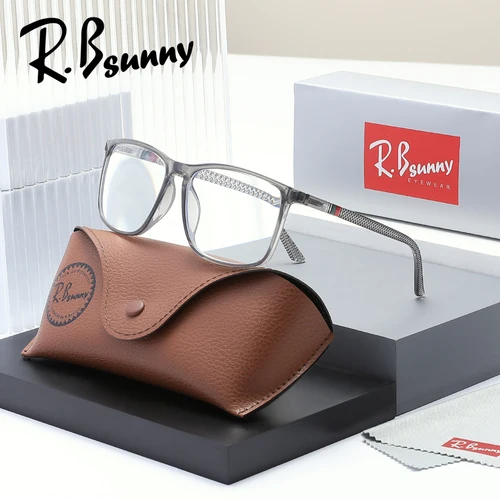 Imagen 2 del producto RBsunny-gafas de lectura de grado para hombre y mujer, lentes ópticas graduadas, montura rectangular de moda + 1,0 ~ + 3,5, gafas Unisex para hipermetropía