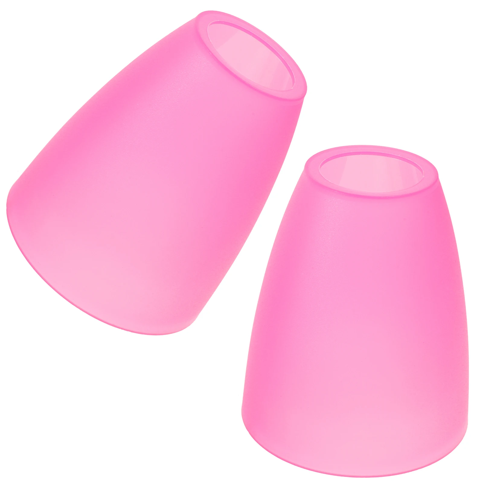 

2Pcs Pink 42mm Hole Plastic Lampshade for Table Desk Lamps Small Light Shades Replacement Lighting Accessories