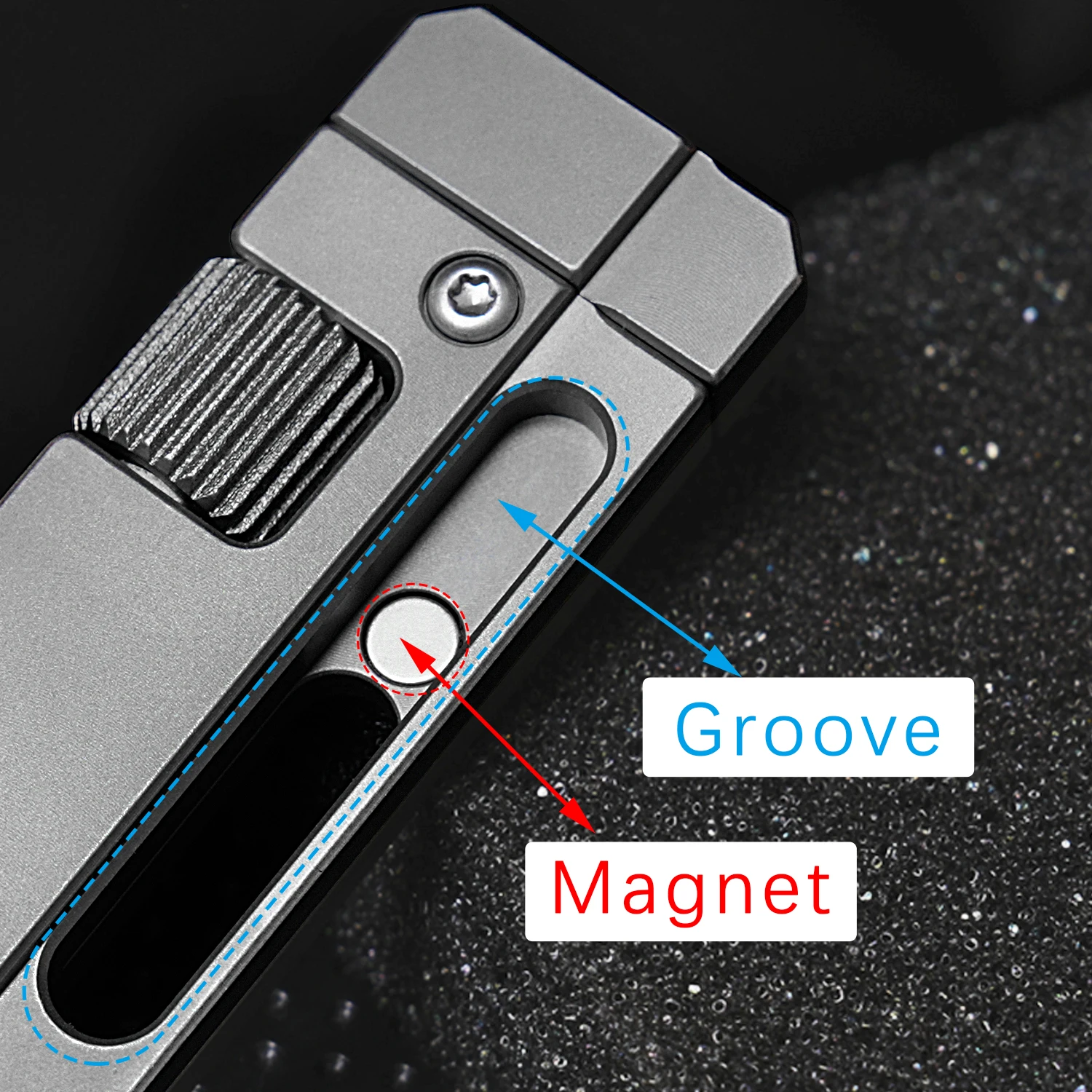 Titanium Alloy Screwdriver And Wrench Outdoor Portable Pocket Multifunctional EDC Tool Durable Metal Gray NEW