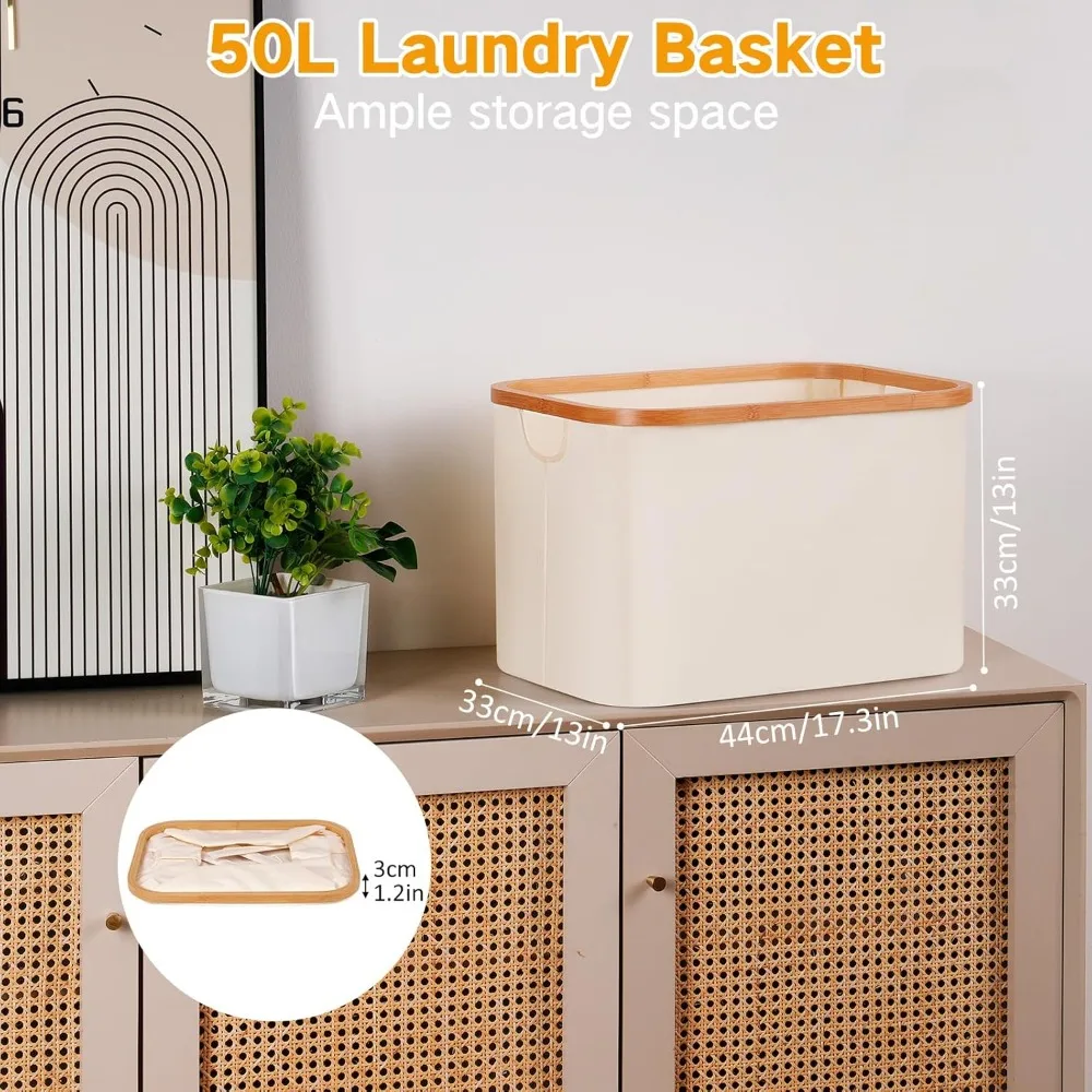 Portable Foldable Laundry Basket,  Laundry Hamper,  Versatile Storage Basket with Handles for Bathroom and Bedroom, Toy,  Travel