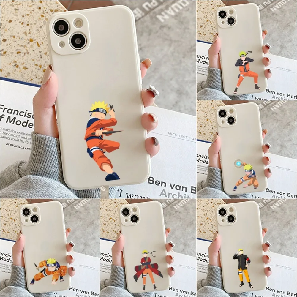 Чехол для телефона U-Uzumaki N-Naruto-O для Iphone 11 13 14 Pro Max X Xr Xs Max Se2020 12mini, Белый Чехол
