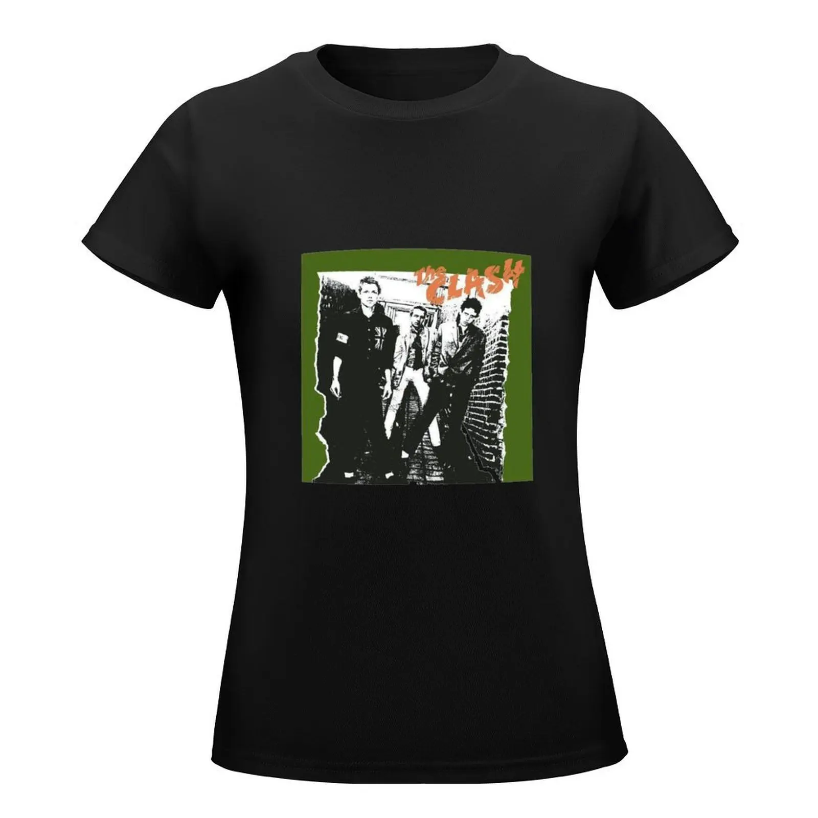 the clash T-Shirt Aesthetic clothing aesthetic clothes plain customs tops Women